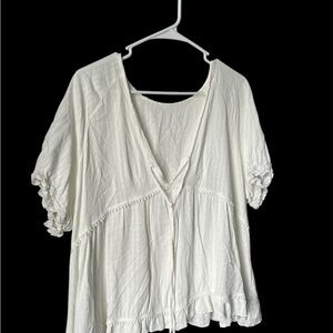 Elegant White Women's Top